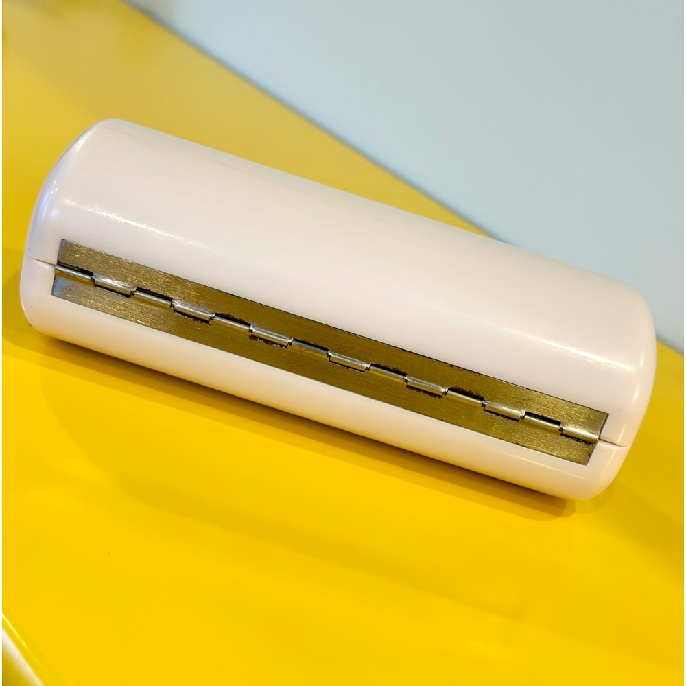 Jimmy Choo Hard Eyeglasses / Sunglasses Case - White & Silver - Picture 7 of 15